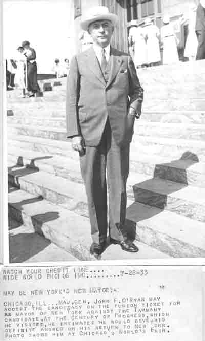 General O'Ryan at Chicago World's Fair in 1933